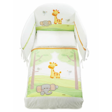 Бебешки спален комплект Italbaby GINA Pony, 4 части, с обиколник