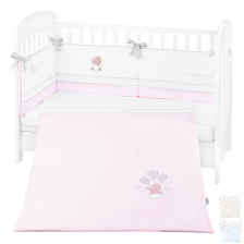 Бебешки спален комплект Kikka Boo Dream Big с бродерия и обиколник, 2 части, 70 х 140 см.