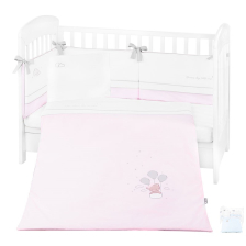 Бебешки спален комплект Kikka Boo Dream Big с бродерия и обиколник, 6 части, 60 х 120 см.