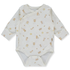 Бебешко боди Bebetto Organic Bee Hunters, Екрю, 0-3 м, T3615