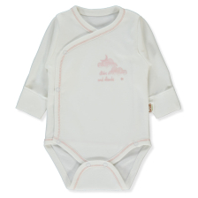 Бебешко боди Bebetto Organic Born With Love, 0-3 м., T4036