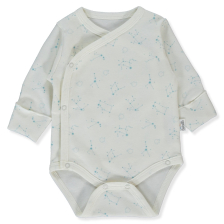 Бебешко боди Bebetto Stars and Elephants, Син, 0-3 м, T3696