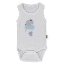 Бебешко боди потник Bebetto Stars and koalas, Екрю, 0-12 м., T3943
