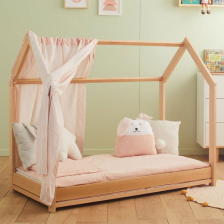 Бебешко легло Italbaby Nanan Монтесори, с преграда, Natural