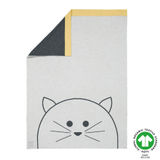 Бебешко одеяло Lassig Little Chums Cat 75x100 см. Grey