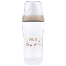 Бебешко пластмасово шише Nuk Perfect Match TC Маймуна със силиконов биберон, 360 мл. 6 м+