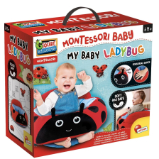 Бебешко плюшено кресло Lisciani MONTESSORI BABY MY BABY LADYBUG 107339