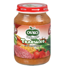 Бебешко пюре Bebelan Ovko Телешко със Зеленчуци 5+м 190гр.