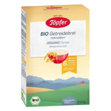 БИО Безмлечна каша Topfer с пълнозърнест Овес 6+ м, 175 гр.  