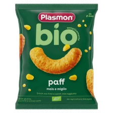 БИО хрупанки Plasmon Paff царевица и просо 8+м 15гр.