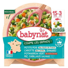 Био меню Babybio Зеленчуци с треска 15м+ 200гр.