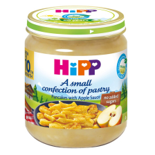 БИО Плодов десерт Hipp палачинки с мус от ябълки 200гр.