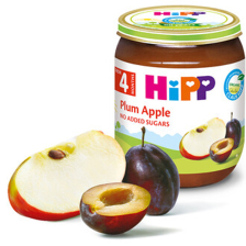 БИО Плодово пюре Hipp Сливи и ябълки 125гр.