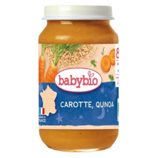 Био зеленчуково пюре Babybio Моркови и Киноа 8 м+, 200гр.
