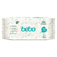 Биоразградими влажни кърпички Bebo - С 99% вода, 70 броя + 10 броя подарък