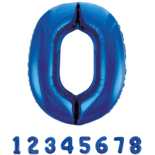 Фолиев балон за рожден ден Unique Blue