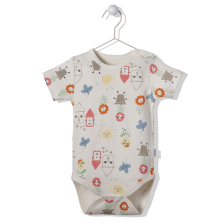 Бебешко боди Bebetto Jolly Good Екрю, 12-36 м., T3069