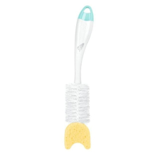 Четка за почистване на бебешки шишета и биберони Nuk Mint с гъбка, 2в1 