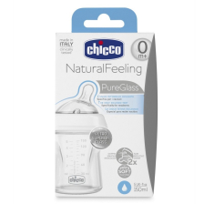  Стъклено шише 150 мл. 0+ CHICCO 0238 