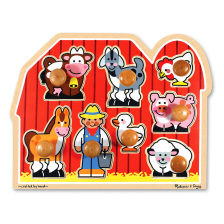 Дървен пъзел Melissa&Doug Ферма 13391