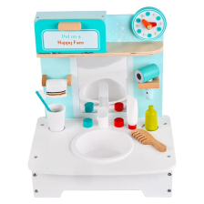 Дървена детска мивка Raya Toys с аксесоари