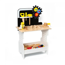 Дървена детска работилница с инструменти Raya Toys Черен