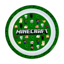 Детска чиния за хранене Kids Licensing Minecraft, пластмасова, 21см.