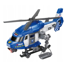 Детска играчка полицейски хеликоптер Raya Toys, със звук и светлина, 1:16