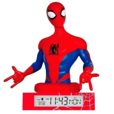 Детска нощна лампа Kids Licensing Spiderman 3D, с будилник