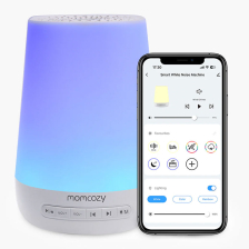 Музикална лампа с бял шум за бебета Momcozy 7 цвята, 34 мелодии, с мобилно приложение