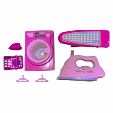 Детска пералня Raya Toys С ютия и маса за гладене, със звуци и светлини