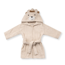 Детски халат с качулка Bebetto HAPPY LION, Бежов, 1-5 години, H990