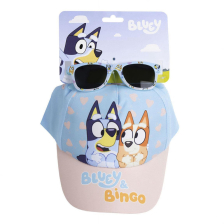 Детски комплект шапка с козирка и слънчеви очила Cerda Bluey, 2200010453
