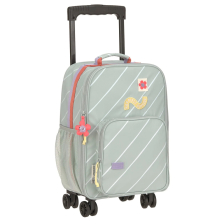 Детски куфар с колелца Lassig Happy Trails Flower, 50 см