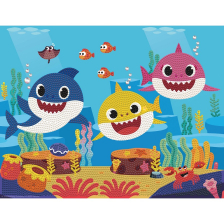 Диамантен гоблен Diamond Dotz Baby Shark family