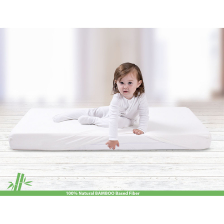 Чаршаф с ластик Baby Matex Bamboo 60x120 cm 0351-01, Бял