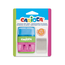 Двойна острилка с гума CARIOCA, Зелен