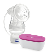 Електрическа помпа за кърма Chicco Travel Pink, преносима 