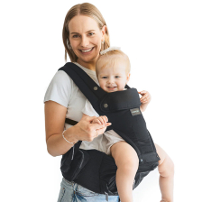Ергономична раница 2 в 1 Momcozy Move2Fit, 0-36 месеца, Black