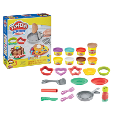 Игрален комплект Hasbro Play-Doh Kitchen Creations Flip 'n Pancakes, с 8 цвята