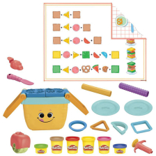 Игрален комплект Hasbro Play-Doh Кошница за пикник, с 6 цвята моделини и 12 аксесоара