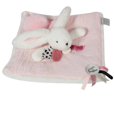 Плюшена играчка за гушкане Doudou заек с помпон 25 см, DC3737