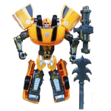 Трансформиращ се робот-кола жълт Raya Toys