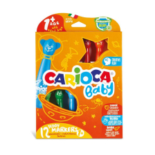 Флумастери CARIOCA Baby Teddy, 12 цвята