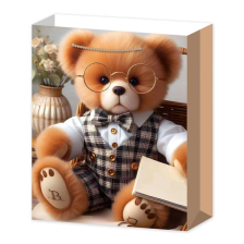 Хартиена торбичка за подарък Raya Toys Мече М, 32 см.
