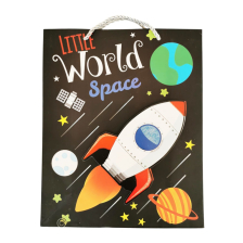 Хартиена торбичка за подарък с 3D принт Raya Toys Little World L, 40 см.