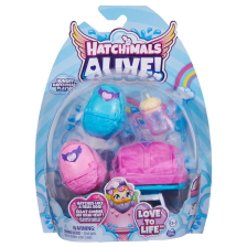 Игрален комплект яйца изненада Spin Master Hatchimals Alive Hungry Hatchimals Highchair, с 4 аксесоара