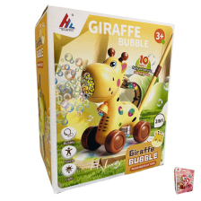 Играчка за бутане Raya Toys със сапунени балони и светлини