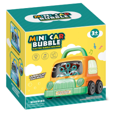 Играчка за сапунени балони Raya Toys Mini Car Bubble с музика и светлини, Оранжева