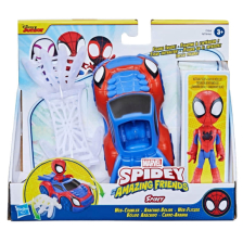 Игрален комплект Hasbro Spidey and His Amazing Friends, с кола и аксесоари, F6776